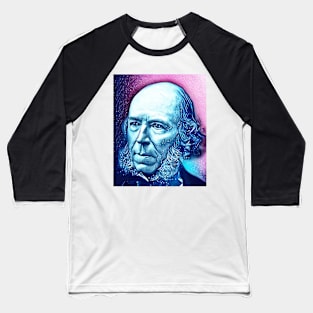 Herbert Spencer Snowy Portrait | Herbert Spencer Artwork 13 Baseball T-Shirt